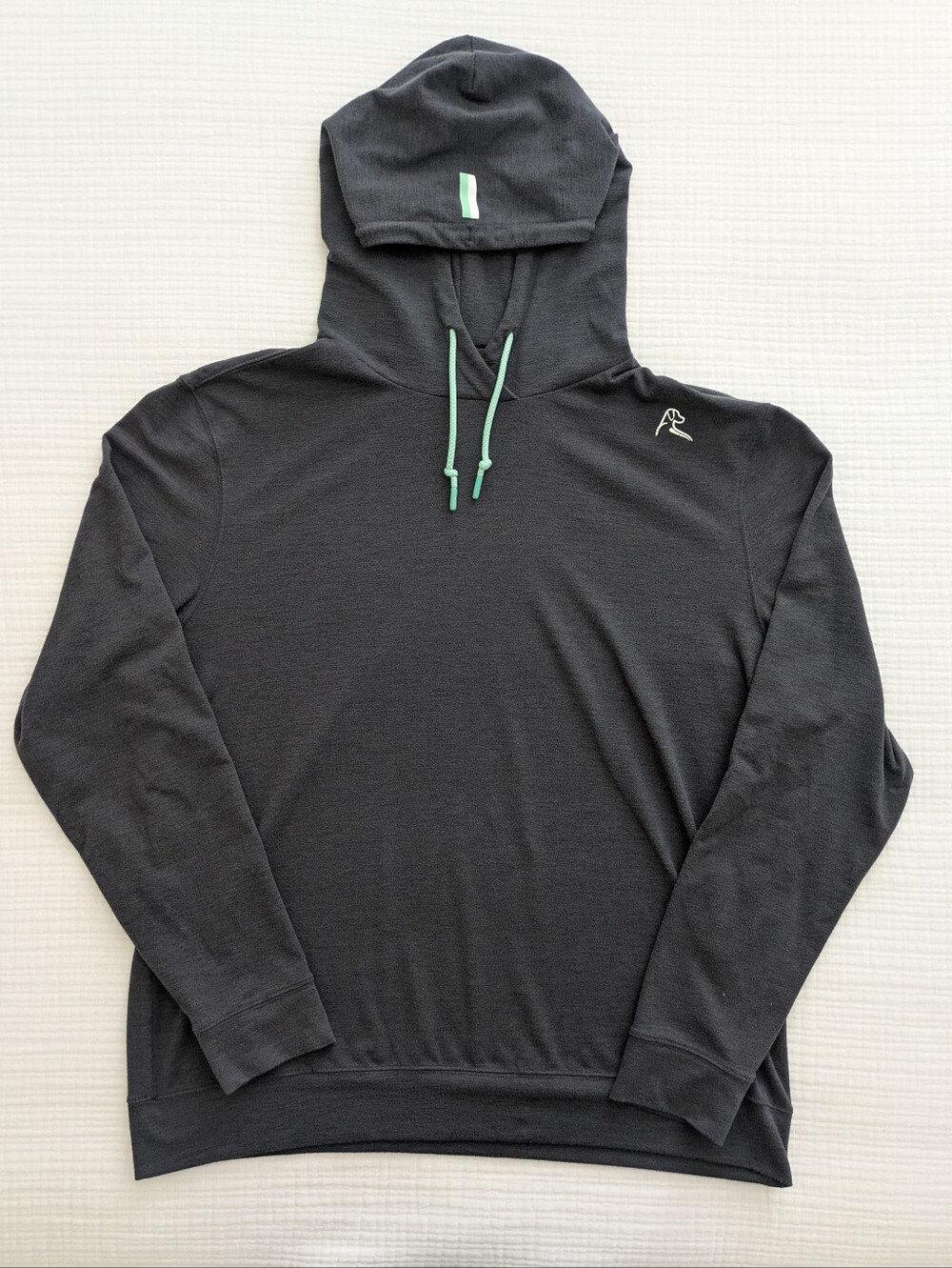 Charcoal & Mint Rhoback Hooded Pullover